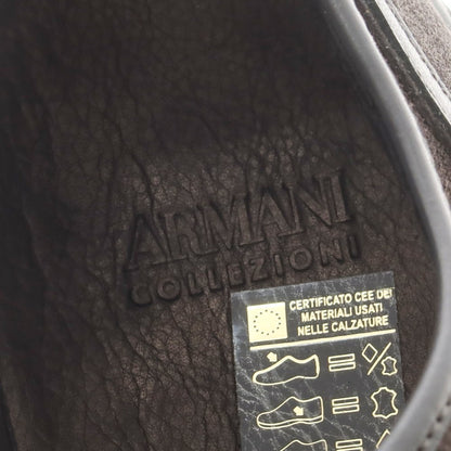 【中古】【未使用】アルマーニ コレッツォーニ ARMANI COLLEZIONI スエード ローカット スニーカー グレー【 40 】【 状態ランクS 】【 メンズ 】