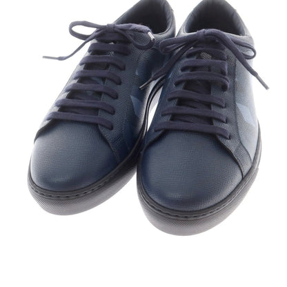 【中古】【未使用】ダンヒル Dunhill レザー ローカット スニーカー ネイビー【 41 】【 状態ランクS 】【 メンズ 】