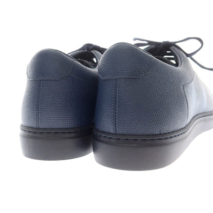 【中古】【未使用】ダンヒル Dunhill レザー ローカット スニーカー ネイビー【 41 】【 状態ランクS 】【 メンズ 】