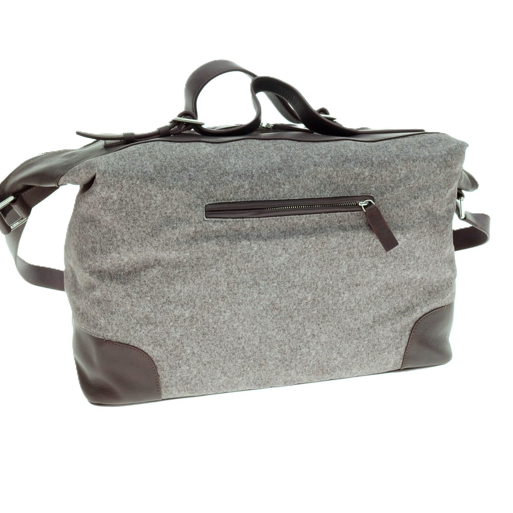 【中古】アルマーニ コレッツォーニ ARMANI COLLEZIONI ポリエステル×レザー 2WAY ショルダーバッグ グレーxバーガンディ【 状態ランクB 】【 メンズ 】 [APD]
