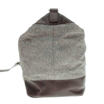 【中古】アルマーニ コレッツォーニ ARMANI COLLEZIONI ポリエステル×レザー 2WAY ショルダーバッグ グレーxパープル【 状態ランクB 】【 メンズ 】