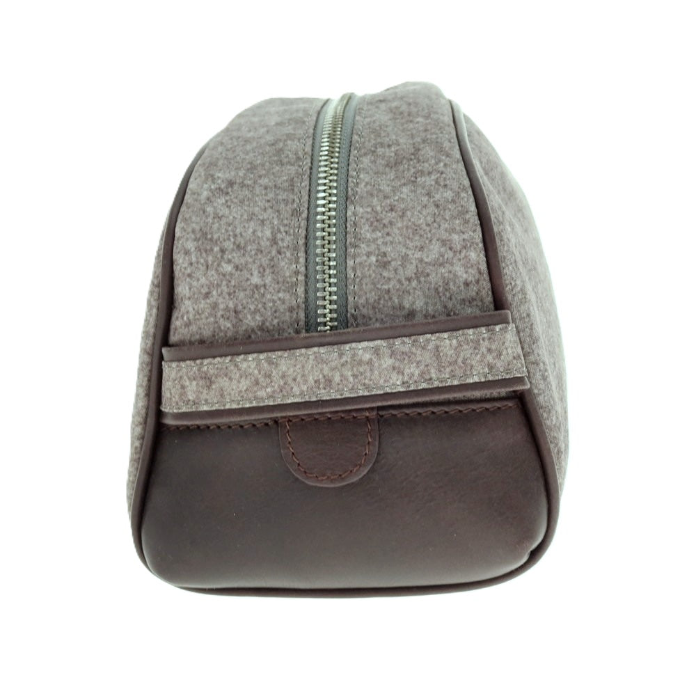 【中古】アルマーニ コレッツォーニ ARMANI COLLEZIONI ポリエステル×レザー セカンドバッグ グレーxパープル【 状態ランクB 】【 メンズ 】