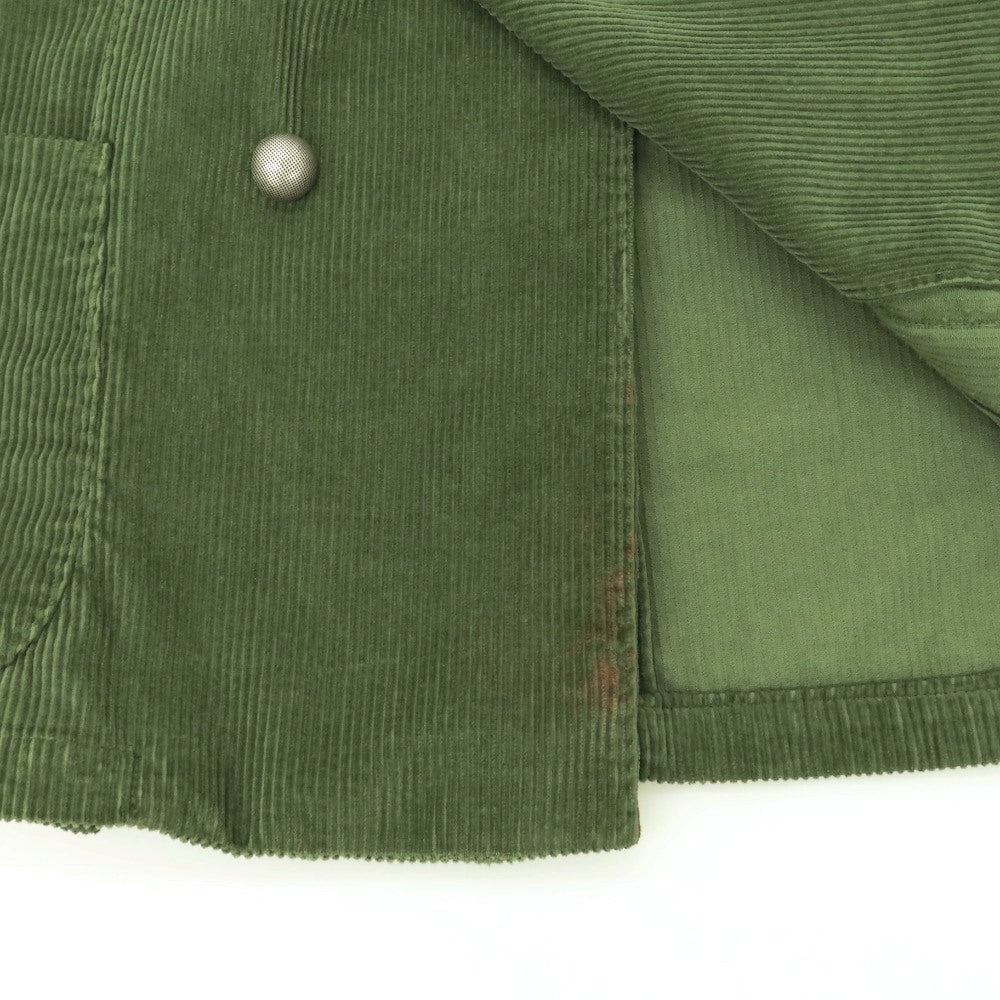 【中古】バグッタ Bagutta ストレッチコーデュロイ カジュアルジャケット グラスグリーン【 46 】【 状態ランクC 】【 メンズ 】