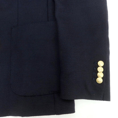 【中古】アレッサンドロジレス ALESSANDRO GILLES ウール テーラードジャケット ネイビー【 46 】【 状態ランクB 】【 メンズ 】