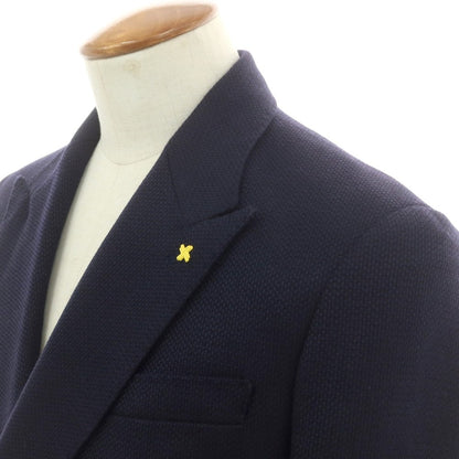 【中古】アレッサンドロジレス ALESSANDRO GILLES ウール テーラードジャケット ネイビー【 46 】【 状態ランクB 】【 メンズ 】
