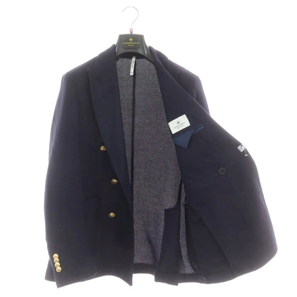 【中古】アレッサンドロジレス ALESSANDRO GILLES ウール テーラードジャケット ネイビー【 46 】【 状態ランクB 】【 メンズ 】