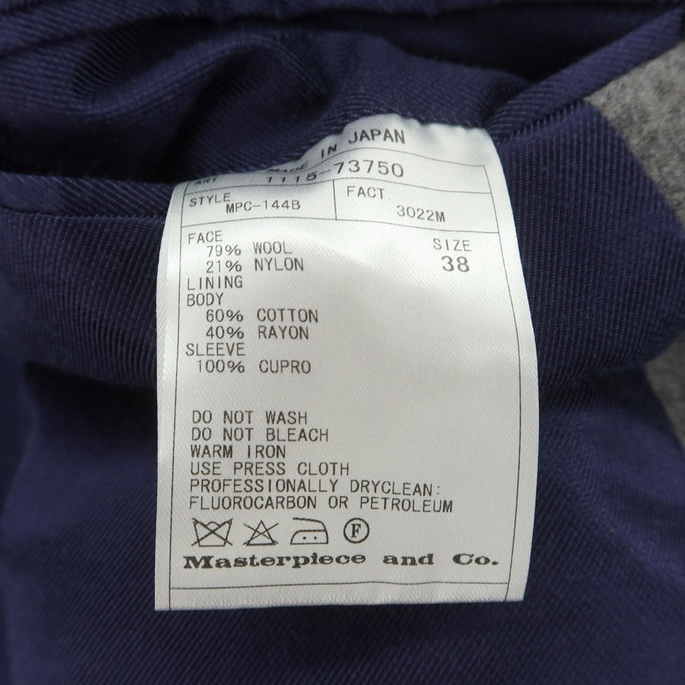 【中古】サイ Scye ウールナイロン ステンカラーコート グレー【 38 】【 状態ランクB 】【 メンズ 】