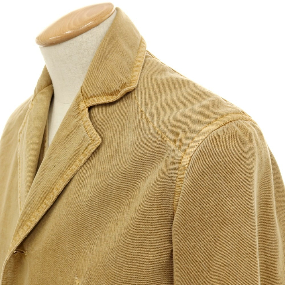 【中古】プライベートホワイト Private White V.C. コットン 3つボタンスーツ ベージュ【サイズ上S/下30】【 状態ランクB 】【 メンズ 】