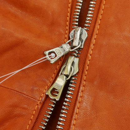 【中古】ブルーワーク トゥモローランド BLUE WORK TOMORROWLAND ラムレザー レザーブルゾン オレンジブラウン【 2 】【 状態ランクB 】【 メンズ 】