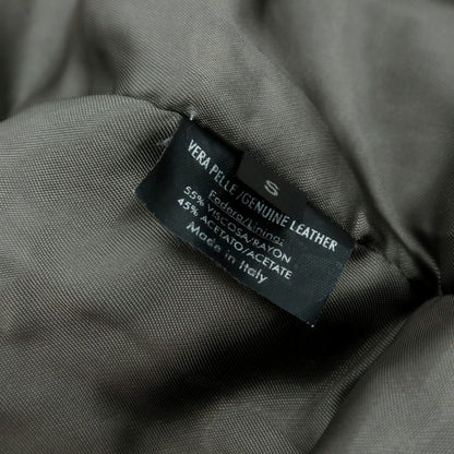 【中古】ニールバレット NEIL BARRETT レザー レザーブルゾン グレイッシュカーキ【 S 】【 状態ランクD 】【 メンズ 】