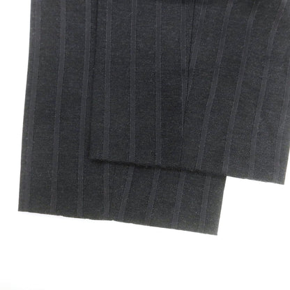 【中古】ヨウジヤマモトプールオム Yohji Yamamoto POUR HOMME ウールシルク ストライプ ドレススラックスパンツ チャコール【サイズS】【 状態ランクB 】【 メンズ 】 [CPD]