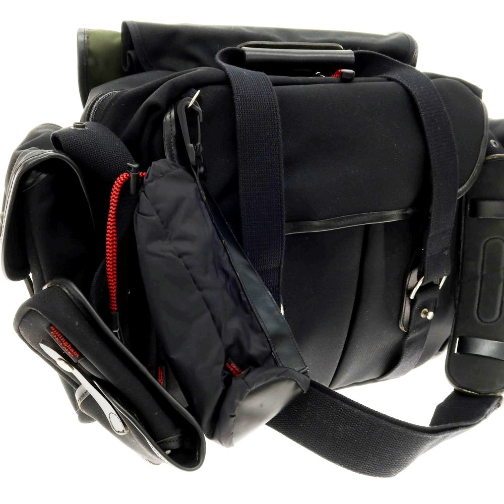 【中古】ビリンガム Billingham キャンバス×レザー ショルダーバッグ ブラック【 状態ランクC 】【 メンズ 】