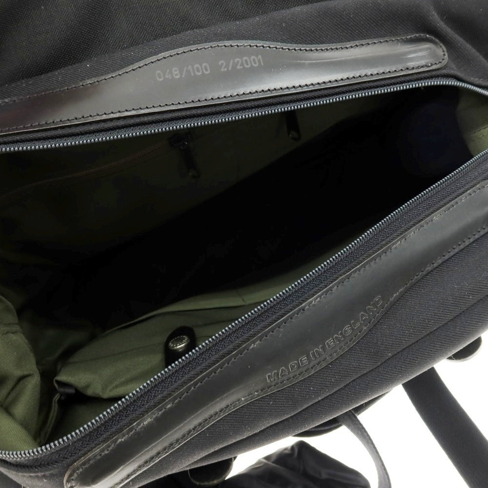 【中古】ビリンガム Billingham キャンバス×レザー ショルダーバッグ ブラック【 状態ランクC 】【 メンズ 】