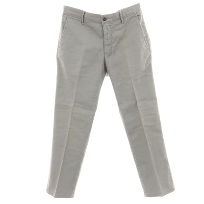 【中古】インコテックス スラックス INCOTEX SLACKS ストレッチ リネンコットン カジュアルスラックスパンツ グレー【 30 】【 状態ランクB 】【 メンズ 】