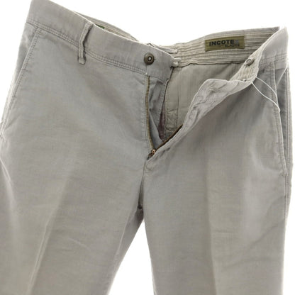 【中古】インコテックス スラックス INCOTEX SLACKS ストレッチ リネンコットン カジュアルスラックスパンツ グレー【 30 】【 状態ランクB 】【 メンズ 】