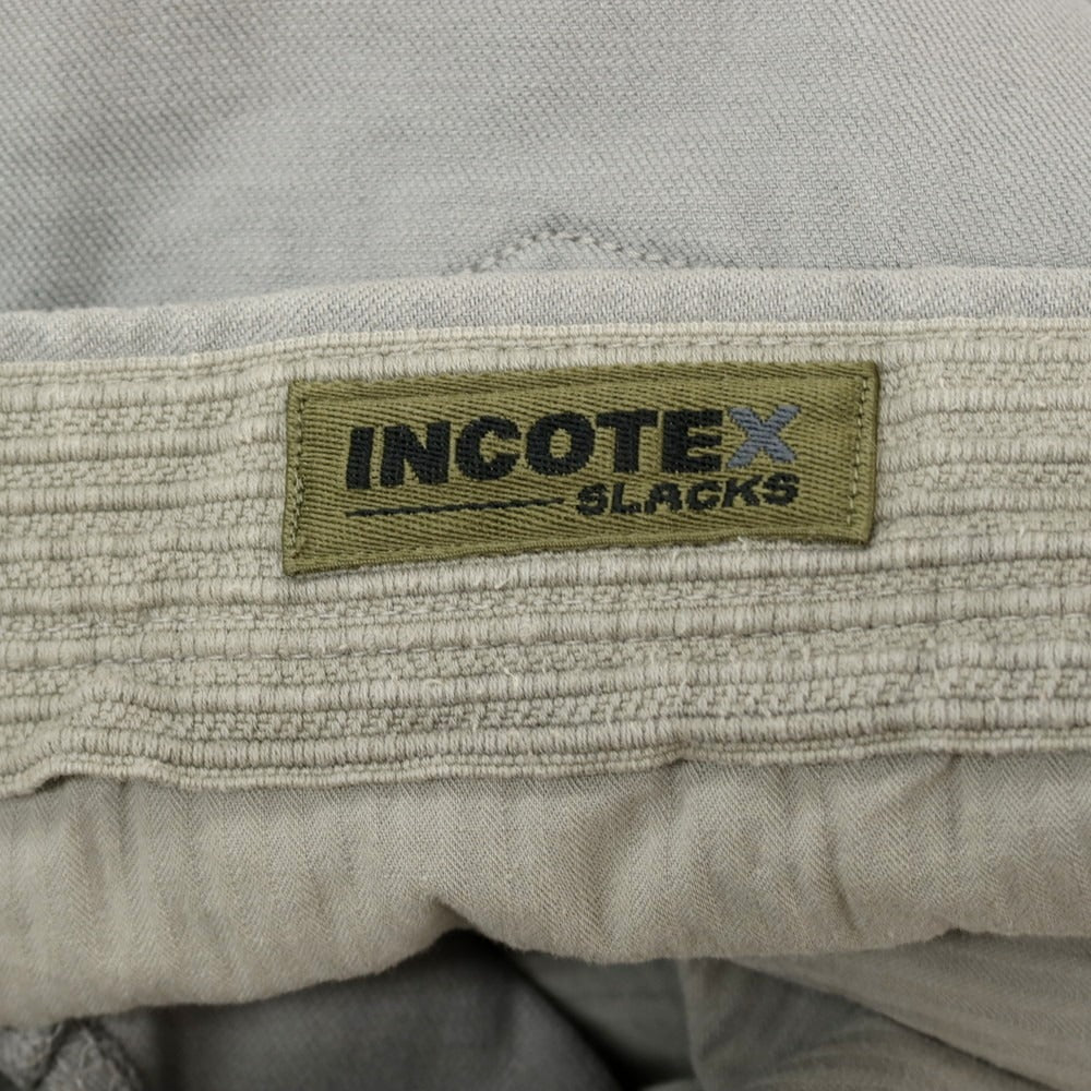 【中古】インコテックス スラックス INCOTEX SLACKS ストレッチ リネンコットン カジュアルスラックスパンツ グレー【 30 】【 状態ランクB 】【 メンズ 】