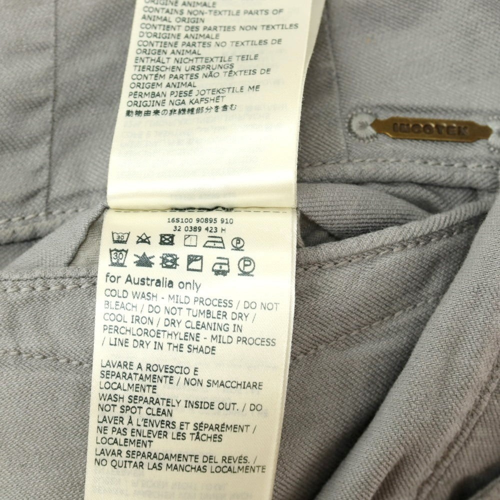 【中古】インコテックス スラックス INCOTEX SLACKS ストレッチ リネンコットン カジュアルスラックスパンツ グレー【 30 】【 状態ランクB 】【 メンズ 】