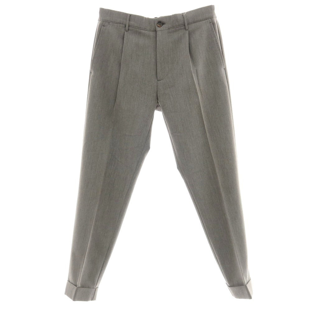 【中古】ベルウィッチ BERWICH Piero Relax ストレッチ ポリエステルレーヨン イージースラックスパンツ グレー【 46 】【 状態ランクB 】【 メンズ 】