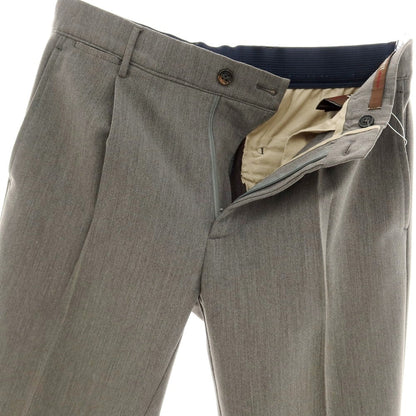 【中古】ベルウィッチ BERWICH Piero Relax ストレッチ ポリエステルレーヨン イージースラックスパンツ グレー【 46 】【 状態ランクB 】【 メンズ 】