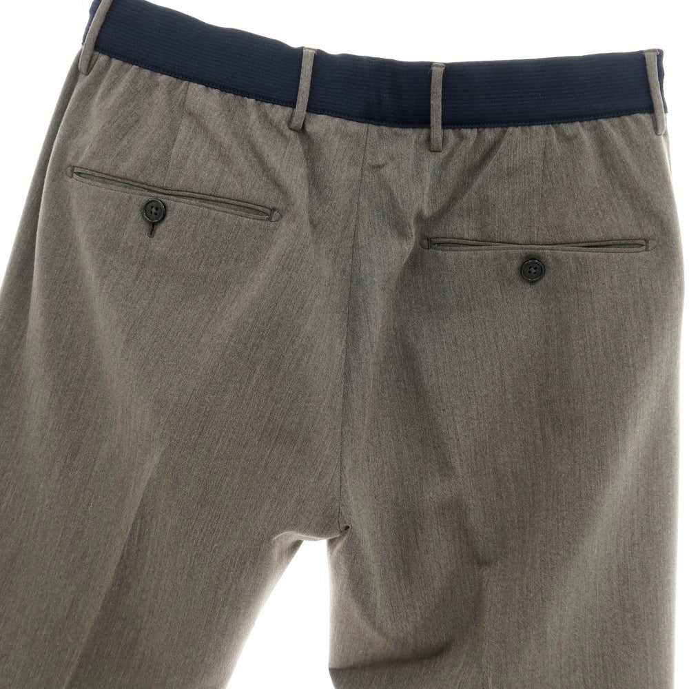 【中古】ベルウィッチ BERWICH Piero Relax ストレッチ ポリエステルレーヨン イージースラックスパンツ グレー【 46 】【 状態ランクB 】【 メンズ 】