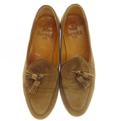 【中古】バーウィック BERWICK スエード タッセル ローファー ブラウン【 40 】【 状態ランクC 】【 メンズ 】