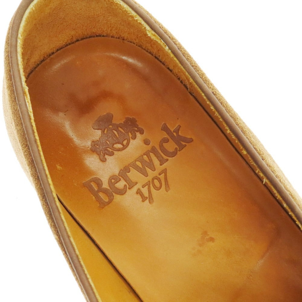 【中古】バーウィック BERWICK スエード タッセル ローファー ブラウン【 40 】【 状態ランクC 】【 メンズ 】