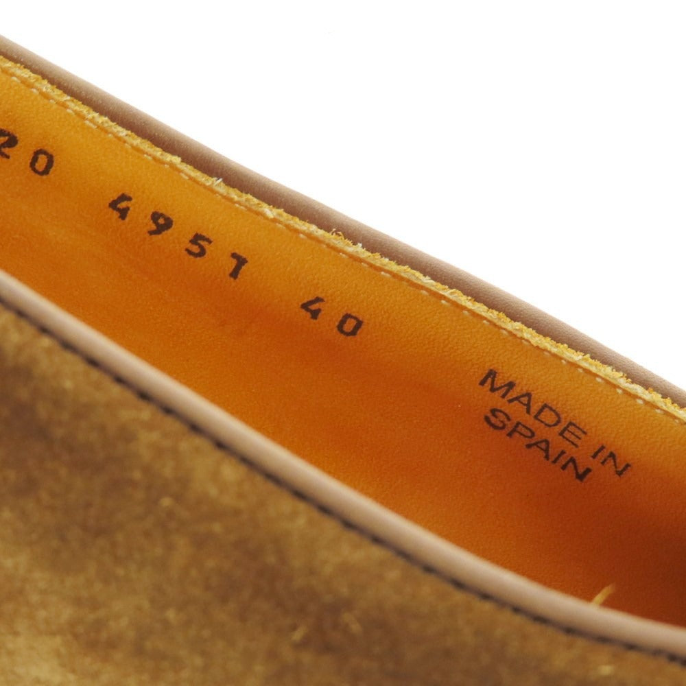 【中古】バーウィック BERWICK スエード タッセル ローファー ブラウン【 40 】【 状態ランクC 】【 メンズ 】