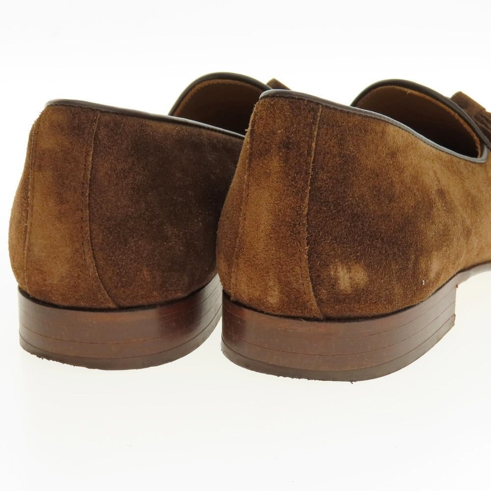 【中古】イルモカシーノ IL MOCASSINO スエード タッセル ローファー ブラウン【 39 】【 状態ランクB 】【 メンズ 】