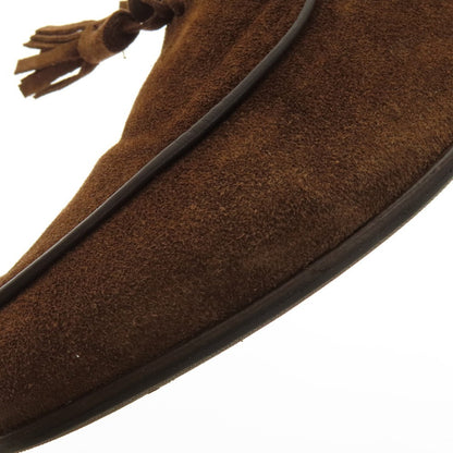 【中古】イルモカシーノ IL MOCASSINO スエード タッセル ローファー ブラウン【 39 】【 状態ランクB 】【 メンズ 】