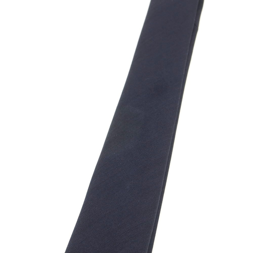 【中古】タイユアタイ TIE YOUR TIE ISETAN men’s別注 セッテピエゲ ウール 無地ネクタイ ネイビー【 状態ランクC 】【 メンズ 】