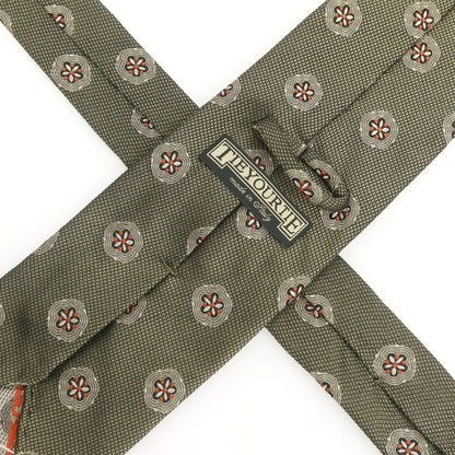 【中古】タイユアタイ TIE YOUR TIE シルク 小紋柄ネクタイ グリーン【 状態ランクB 】【 メンズ 】