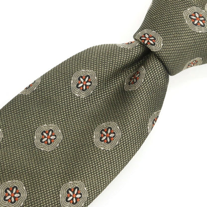 【中古】タイユアタイ TIE YOUR TIE シルク 小紋柄ネクタイ グリーン【 状態ランクB 】【 メンズ 】