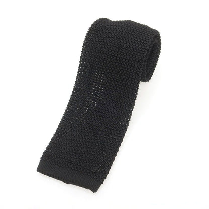 【中古】アットヴァンヌッチ Atto Vannucci シルク ニットタイ ネクタイ ブラック【 状態ランクA 】【 メンズ 】