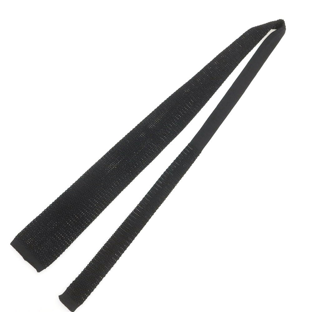 【中古】アットヴァンヌッチ Atto Vannucci シルク ニットタイ ネクタイ ブラック【 状態ランクA 】【 メンズ 】
