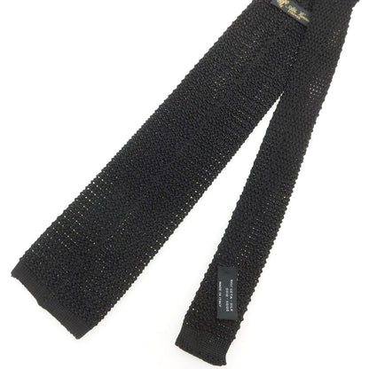 【中古】アットヴァンヌッチ Atto Vannucci シルク ニットタイ ネクタイ ブラック【 状態ランクA 】【 メンズ 】