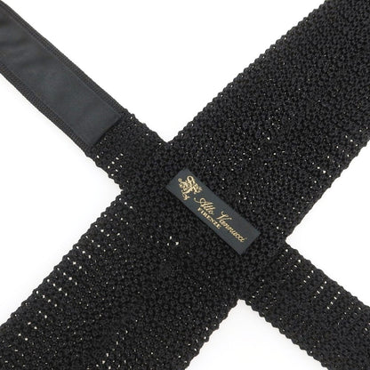 【中古】アットヴァンヌッチ Atto Vannucci シルク ニットタイ ネクタイ ブラック【 状態ランクA 】【 メンズ 】