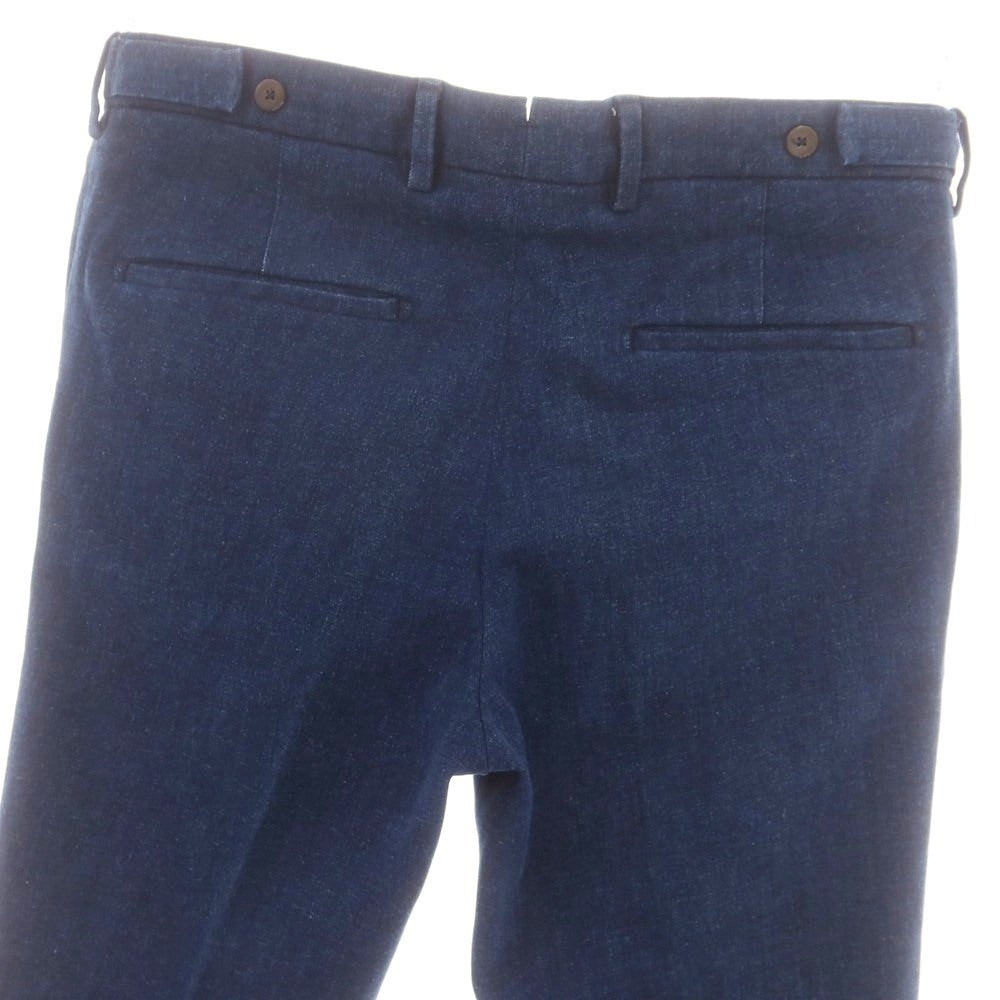 【中古】デヴォレ インチピット DEVORE Incipit ストレッチ コットン デニムスラックスパンツ ネイビーブルー【 46 】【 状態ランクB 】【 メンズ 】
