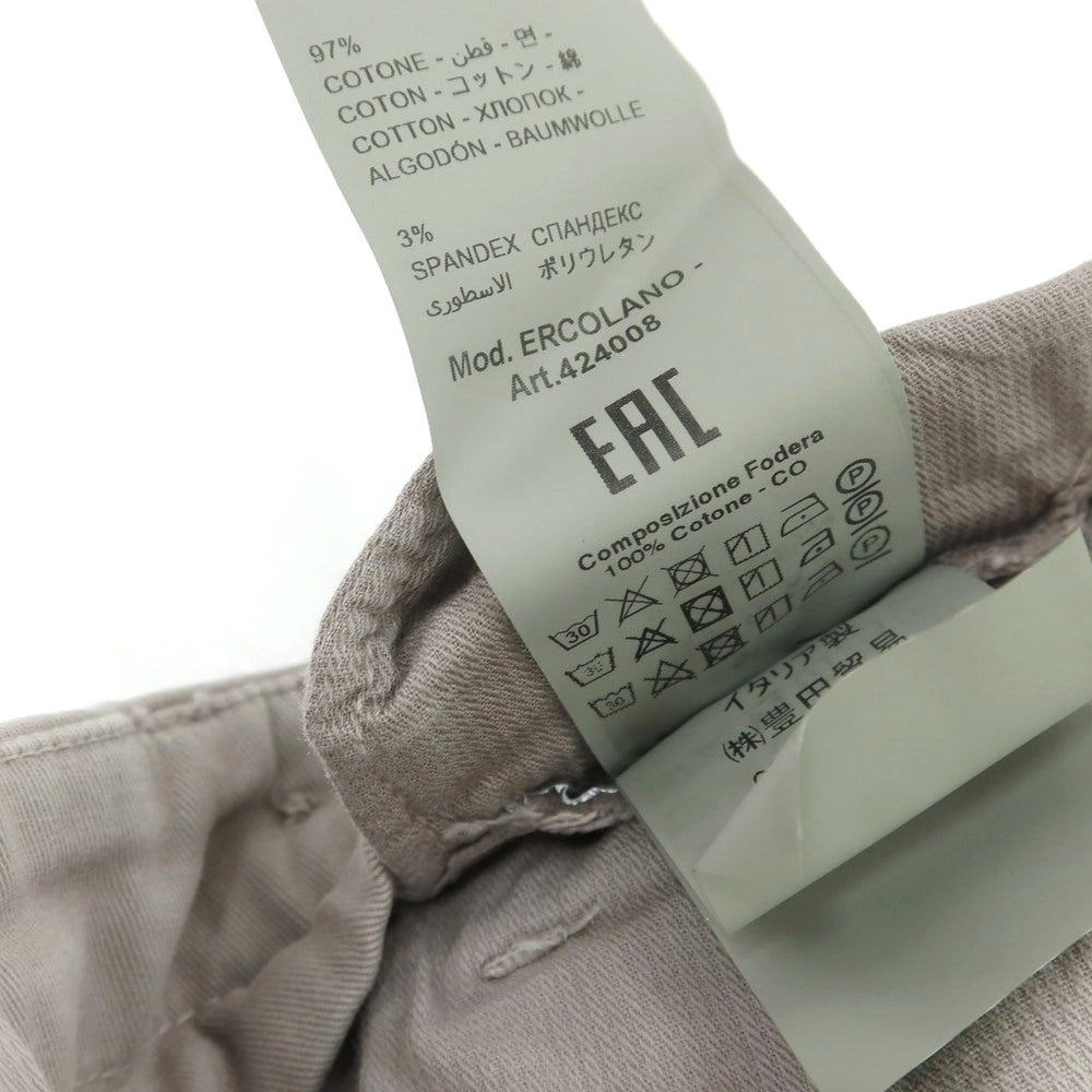 【中古】ブリリア1949 BRIGLIA 1949 ストレッチ コットン カジュアルスラックスパンツ グレージュ系【 46 】【 状態ランクB 】【 メンズ 】