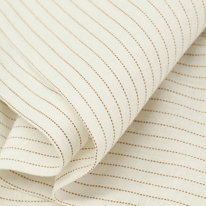 【中古】バルバッティ Barbuti リネンレーヨン ピンストライプ プリント イージースラックスパンツ ホワイトxブラウン【 46 】【 状態ランクA 】【 メンズ 】