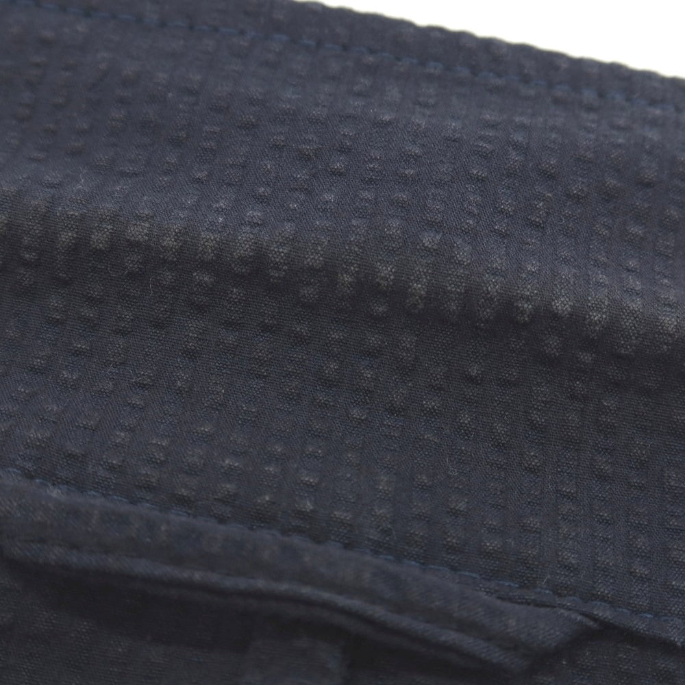 【中古】ジャンネット giannetto RIVIERA コットン シアサッカー 2B カジュアルジャケット ネイビー【 46 】【 状態ランクC 】【 メンズ 】