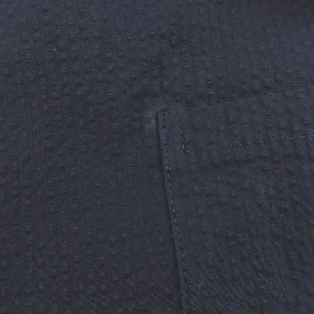 【中古】ジャンネット giannetto RIVIERA コットン シアサッカー 2B カジュアルジャケット ネイビー【 46 】【 状態ランクC 】【 メンズ 】