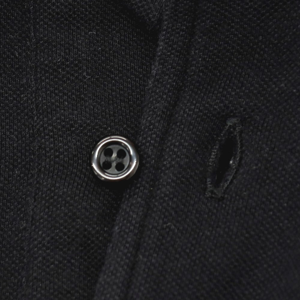 【中古】ギローバー GUY ROVER コットン 鹿の子 ボタンダウン 半袖ポロシャツ ブラック【 XS 】【 状態ランクC 】【 メンズ 】