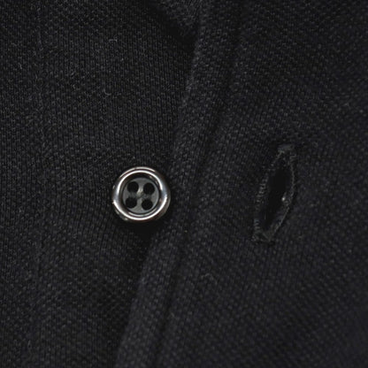 【中古】ギローバー GUY ROVER コットン 鹿の子 ボタンダウン 半袖ポロシャツ ブラック【 XS 】【 状態ランクC 】【 メンズ 】