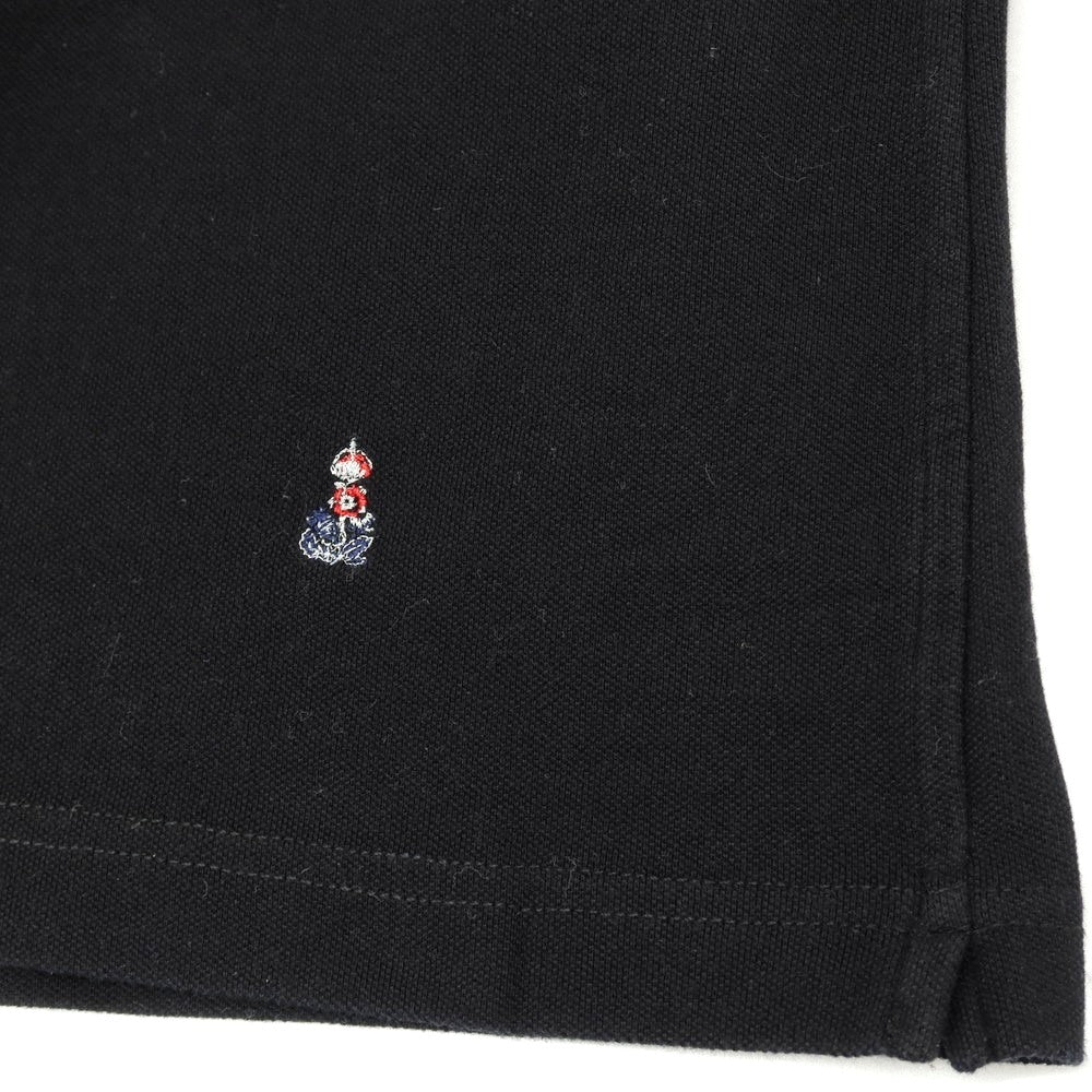 【中古】ギローバー GUY ROVER コットン 鹿の子 ボタンダウン 半袖ポロシャツ ブラック【 XS 】【 状態ランクC 】【 メンズ 】