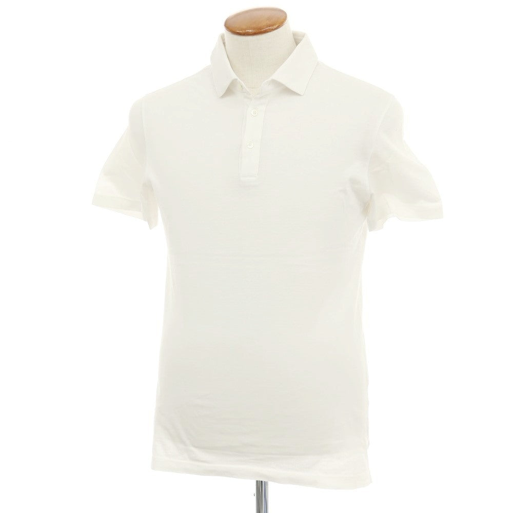 【中古】クルチアーニ CRUCIANI コットン 半袖ポロシャツ ホワイト【 46 】【 状態ランクB 】【 メンズ 】