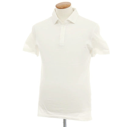 【中古】クルチアーニ CRUCIANI コットン 半袖ポロシャツ ホワイト【 46 】【 状態ランクB 】【 メンズ 】