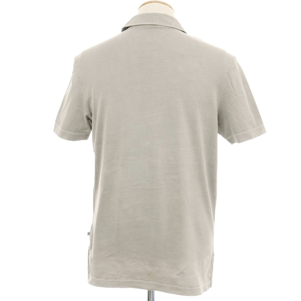 【中古】ジェームスパース JAMES PERSE コットン 半袖ポロシャツ グレージュ系【 状態ランクB 】【 メンズ 】