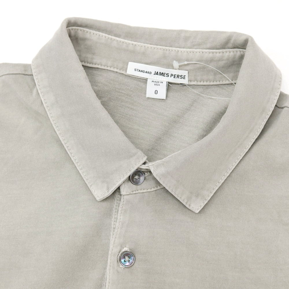【中古】ジェームスパース JAMES PERSE コットン 半袖ポロシャツ グレージュ系【 状態ランクB 】【 メンズ 】