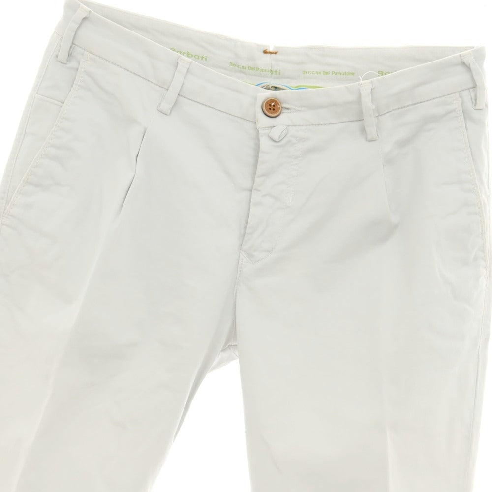 【中古】バルバティ Barbati ストレッチ コットン カジュアルスラックスパンツ ライトグレー【 46 】【 状態ランクB 】【 メンズ 】