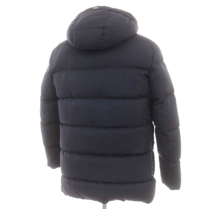 【中古】ヘルノ Herno ポリエステル ダウンコート ネイビー系【 52 】【 状態ランクC 】【 メンズ 】